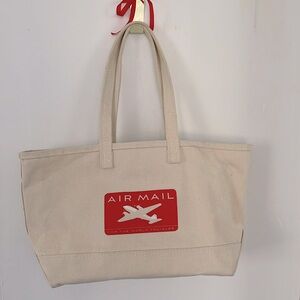AIR MAIL x Steele cotton canvas tote